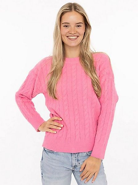 Zwillingsherz Strickpullover "Zopfstrick" Rundhalsausschnitt, Zopfstrick, L günstig online kaufen