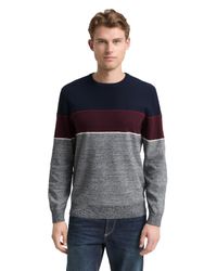 TOM TAILOR Rundhalspullover mit Colorblock günstig online kaufen