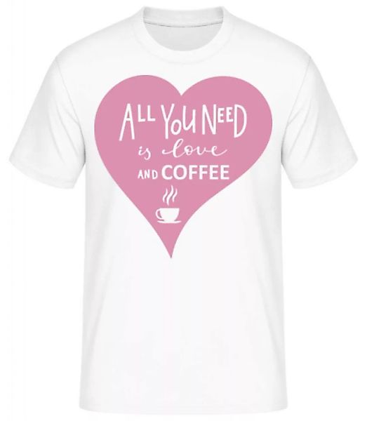 Love And Coffee · Männer Basic T-Shirt günstig online kaufen