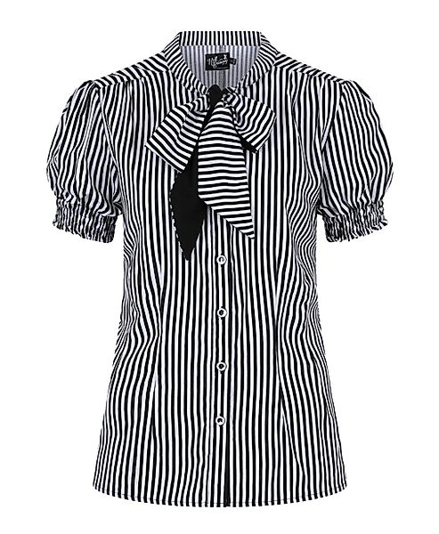 Hell Bunny Blusenshirt Humbug Gestreift günstig online kaufen