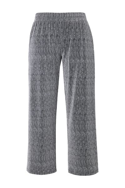 MIAMODA Funktionshose Hose weites Bein Glitzereffekt günstig online kaufen