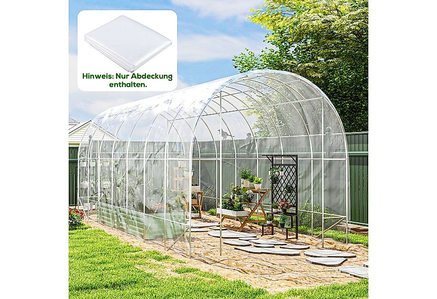 Outsunny Foliengewächshaus wasserdicht mit UV Schutz, Extra Dick Reißfest, günstig online kaufen