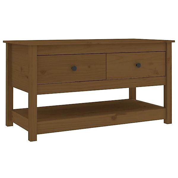 vidaXL Couchtisch Honigbraun 102x49x55 cm Massivholz Kiefer Modell 1 günstig online kaufen