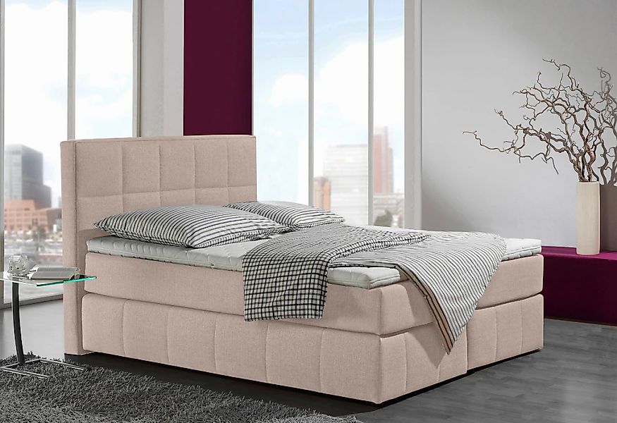 INOSIGN Boxspringbett "Casano", mit feiner Steppung, in 3 Matratzenarten, 2 günstig online kaufen