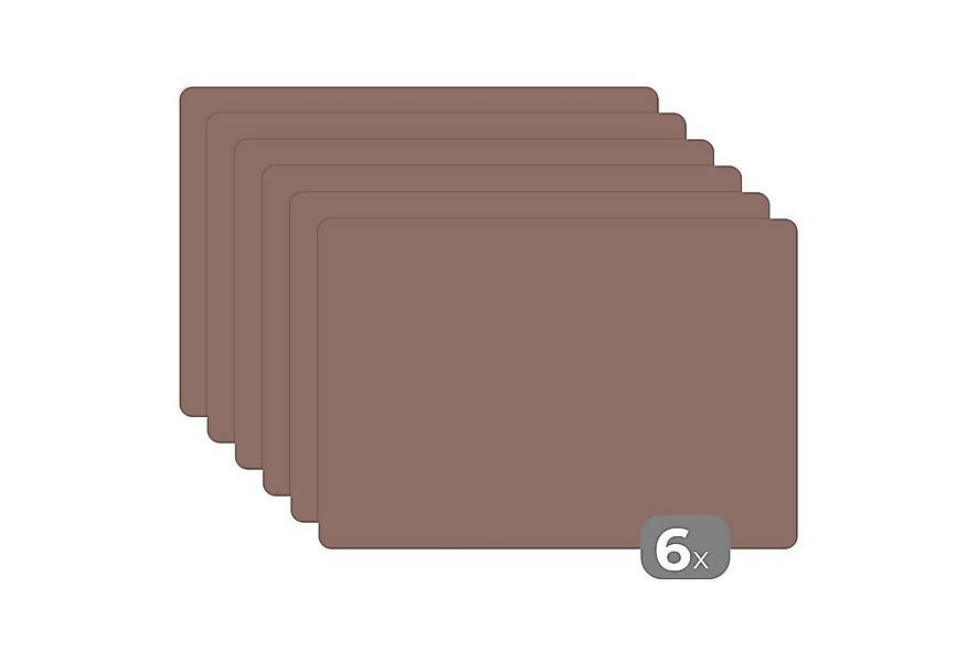 MuchoWow Platzset Rosa - Palette - Einfarbig - Einfarbig rosa, (6-St), Plat günstig online kaufen