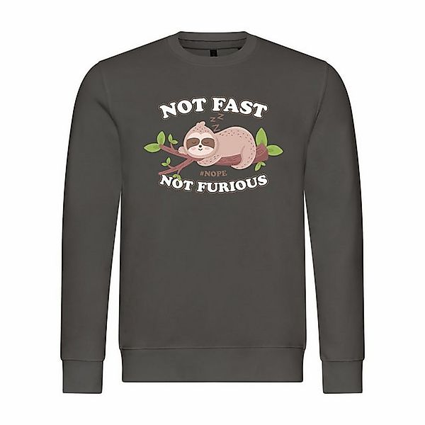 deinshirt Kapuzenpullover Herren Pullover Faultier Not Fast Not Furious Mit günstig online kaufen