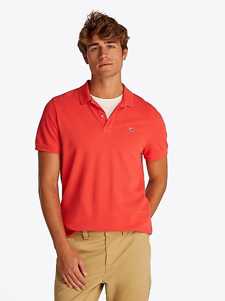 Tommy Jeans "TJM SLIM ESSENTIAL GD POLO SS" mit Logostickerei günstig online kaufen