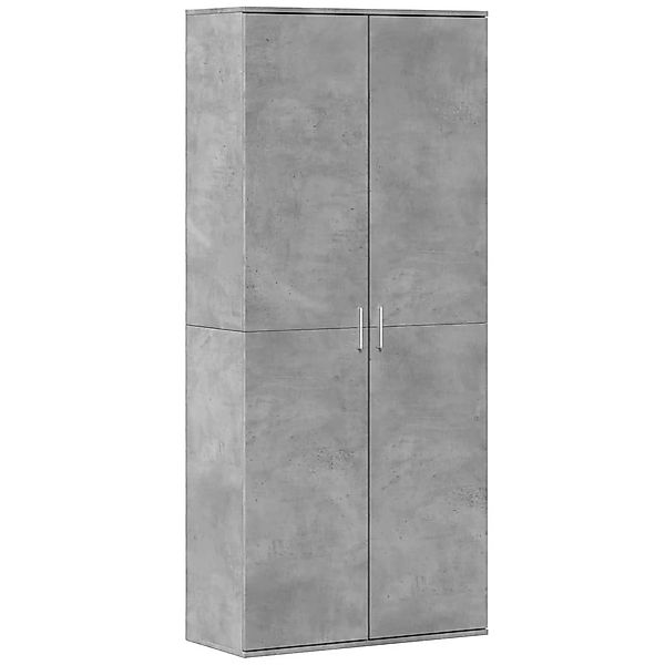 vidaXL Fächerschrank Highboard Betongrau 80x35x180 cm günstig online kaufen