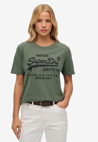 Superdry Print-Shirt "EMBELLISHED VL RELAXED TEE" günstig online kaufen