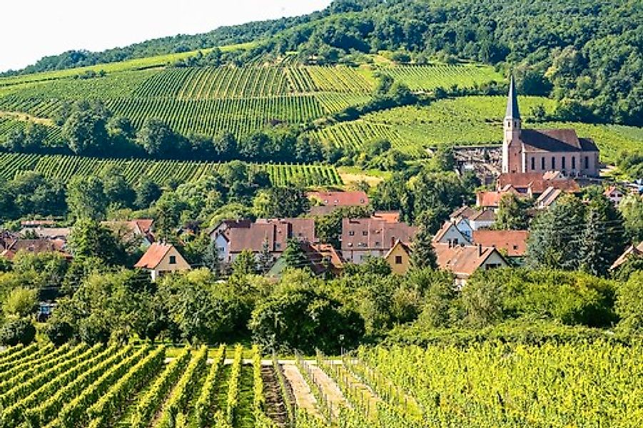 Papermoon Fototapete »Dorf in Landschaft« günstig online kaufen