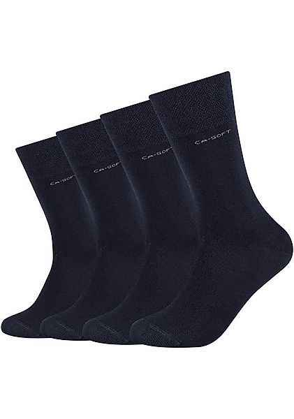Camano Langsocken ca-soft (4-Paar) mit dezentem Logodruck günstig online kaufen