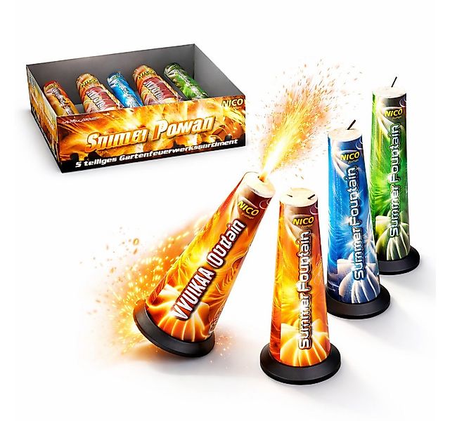happy sparks® Geburtstagskerze Silvester & Neujahr Jugendfeuerwerk Set - Ne günstig online kaufen