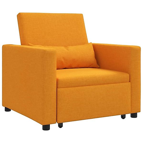 vidaXL Sessel Einzel-Schlafsofa mit Rädern Dunkelgelb günstig online kaufen