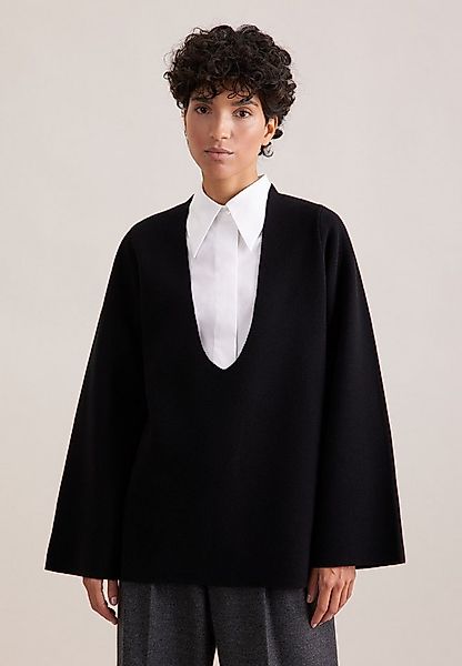 seidensticker Strickpullover 1/1 V-Neck Uni günstig online kaufen