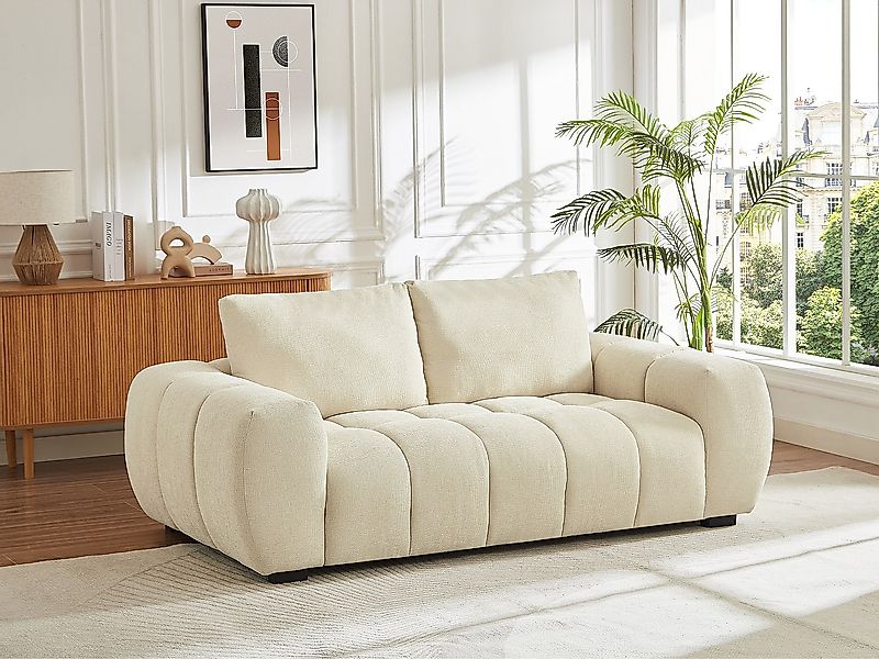Sofa 3-Sitzer - Stoff - Beige - BERENIA günstig online kaufen