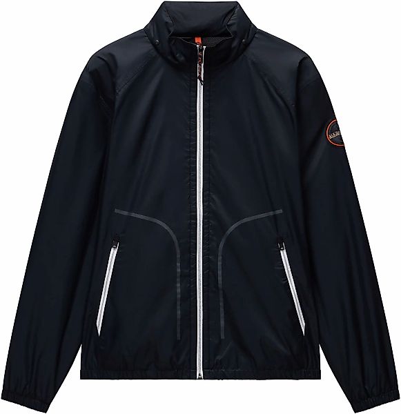 Napapijri Windbreaker "A-CLOUDY 041 BLACK" mit Kapuze Mit Markenlabel von N günstig online kaufen