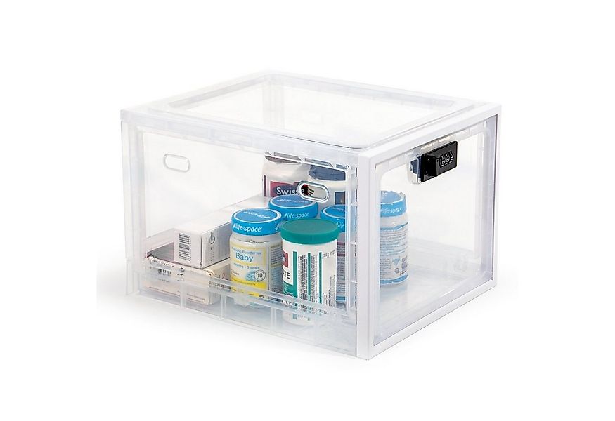 Zedelmaier Aufbewahrungsbox Aufbewahrungsbox abschließbar, faltbar für Medi günstig online kaufen