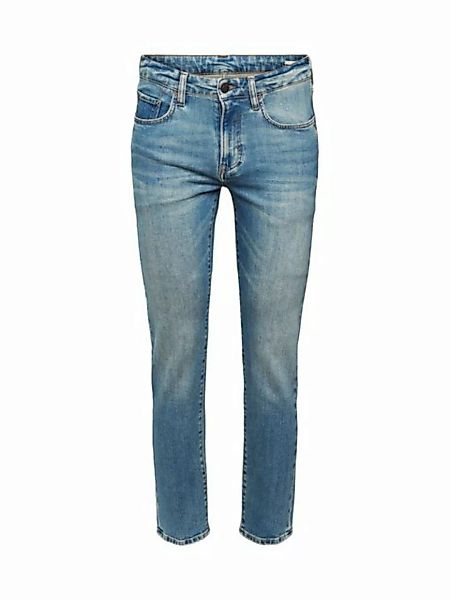Esprit Slim-fit-Jeans Slim Jeans im Stonewashed Look, aus Organic Cotton günstig online kaufen
