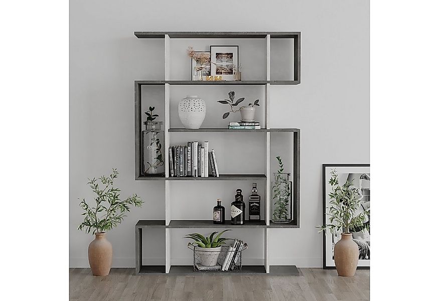 Decortie Bücherregal Mito, Modernes Bücherregal, Vitrine, 108,5 x 25,5 x 16 günstig online kaufen