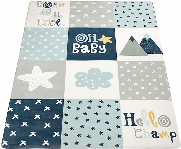 Paco Home Kinderteppich »Chicos 554«, rechteckig, 2 mm Höhe, Flachgewebe, m günstig online kaufen