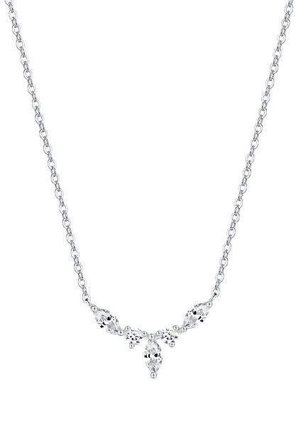Hey Happiness Silberkette Krone Damen Zirkonia, günstig online kaufen