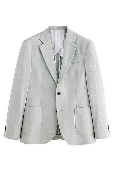Next Sakko Strukturiertes Seersucker-Anzugsakko im Slim Fit (1-tlg) günstig online kaufen