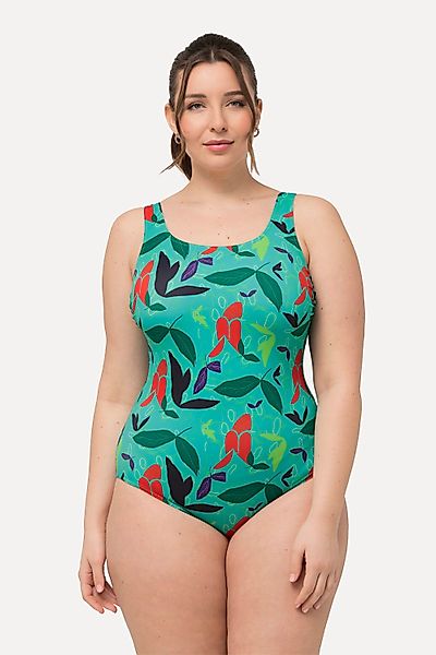 Ulla Popken Badeanzug Badeanzug Blätter ohne günstig online kaufen