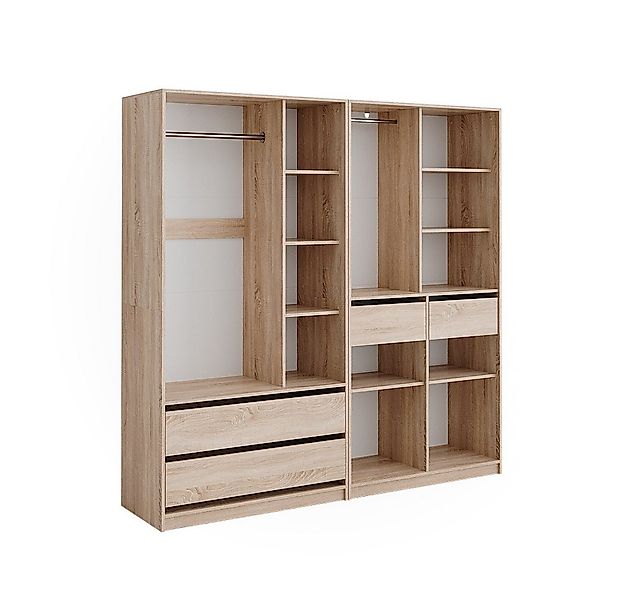 Vicco Kleiderschrank Elmo, Sonoma, 100 x 200 cm 2er Set günstig online kaufen