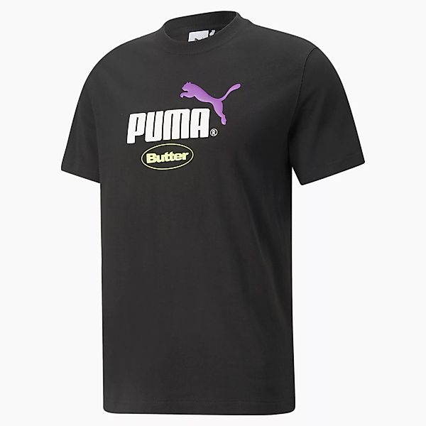 PUMA x BUTTER GOODS T-Shirt mit Grafikprint Für Herren | Mit Aucun | Schwar günstig online kaufen