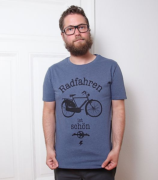 "Radfahren Ist Schön" - Fair Wear Männer T-shirt günstig online kaufen