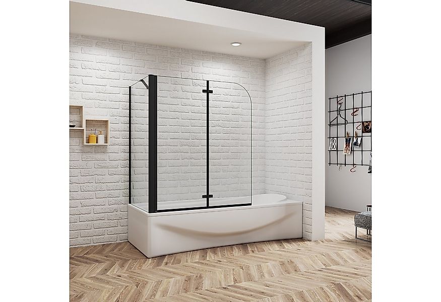 duschspa Badewannenaufsatz 6mm ESG Faltwand Drehwand mit Seitenwand Duschtr günstig online kaufen