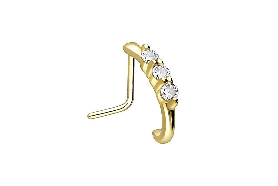 PIERCINGLINE Nasenpiercing 18 Karat Gold Nasenstecker günstig online kaufen