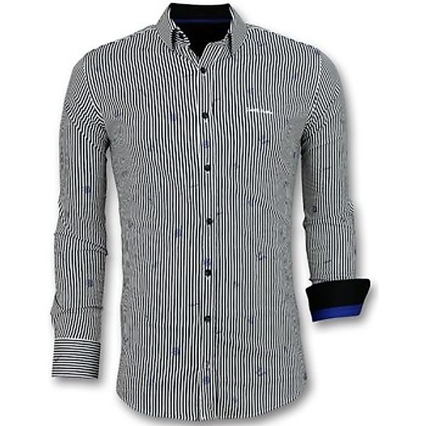 Tony Backer  Hemdbluse Business Langarm Hemd Mit Streifen günstig online kaufen