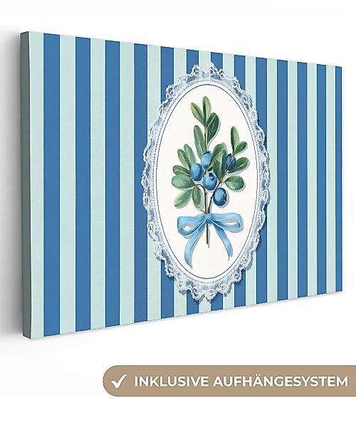 OneMillionCanvasses® Leinwandbild Illustration - Beeren - günstig online kaufen
