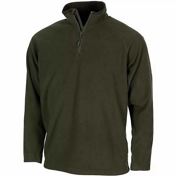 MFH Langarmshirt Shirt, "Troyer", Microfleece, langarm, oliv, 200 g/m² - günstig online kaufen