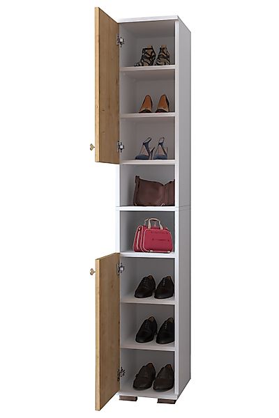 VCM Schuhschrank Holz schmaler Schuhschrank Dielenmöbel günstig online kaufen