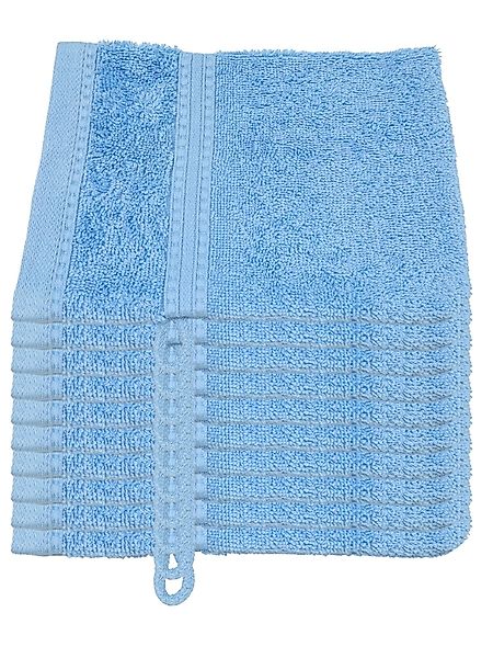 Julie Julsen Handtücher 10-Handtücher-Himmelblau, Bio-Baumwolle (10-St) günstig online kaufen