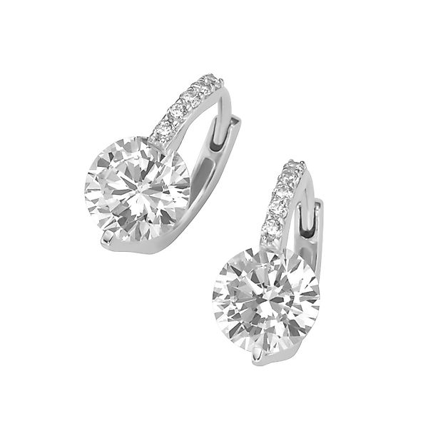 Smart Jewel Paar Creolen mit Zirkonia, Silber 925 günstig online kaufen
