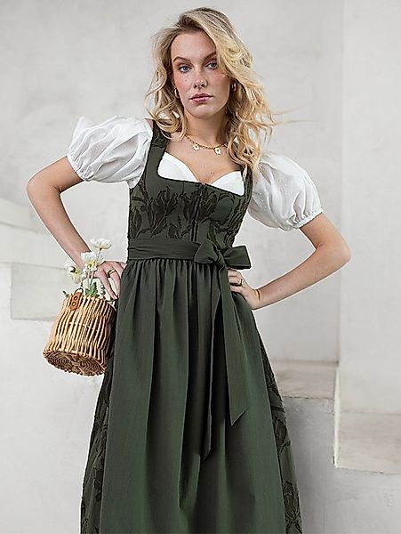 Madame Marie Dirndl Dirndl Calypsa 80cm Länge waldgrün günstig online kaufen
