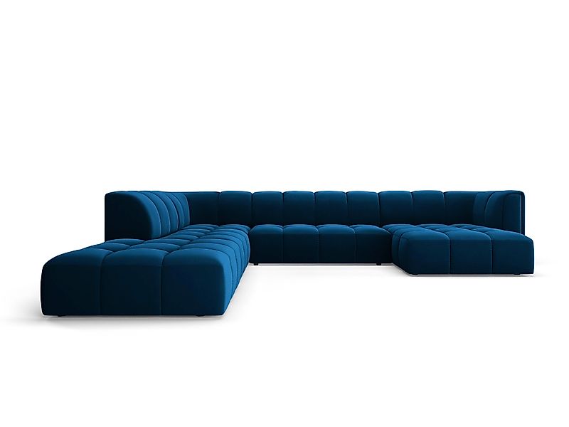 Milo Casa | Panorama-Ecksofa Francesca Samt links 7-Sitzer günstig online kaufen