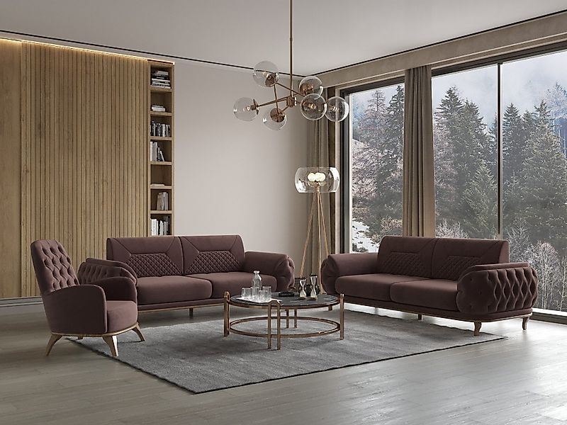 Möbeldreams Sofa Sofa-Set Ema 3-3-1 Modern günstig online kaufen