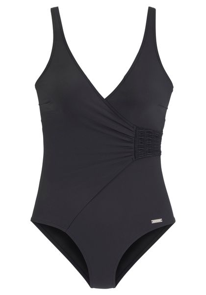 LASCANA Badeanzug Mit seitlicher Raffung günstig online kaufen