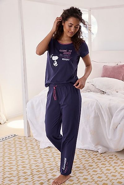 PEANUTS Pyjama (Set, 2 tlg., 2-teilig) mit Snoopy-Druck günstig online kaufen