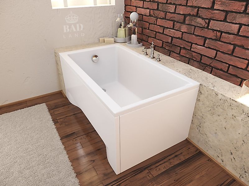 KOLMAN Badewanne Rechteck Capri 100x70, Ablaufgarnitur günstig online kaufen
