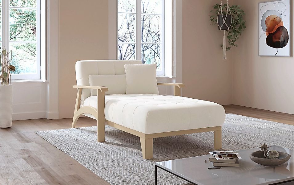 sit&more Recamiere "Billund", Armlehnen aus eichefarbigem Buchenholz, versc günstig online kaufen