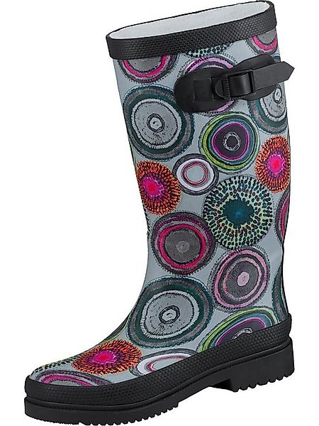 Bockstiegel Regenstiefel Anja schwarz/multi Gummistiefel günstig online kaufen