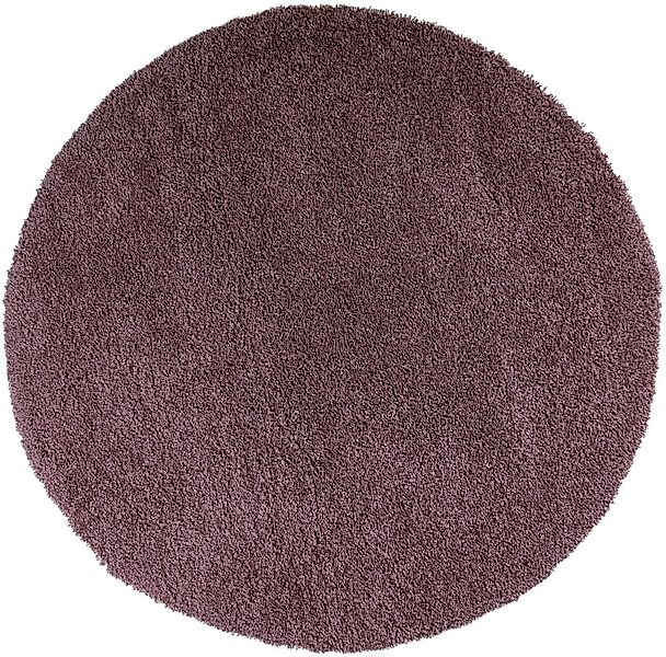 my home Teppich »Shaggy 30«, rund, 30 mm Höhe, Teppich in Uni-Farben, beson günstig online kaufen