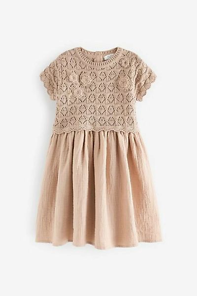 Next Strickkleid Kleid mit Häkelblume (1-tlg) günstig online kaufen