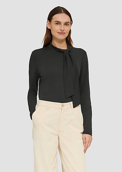 s.Oliver Langarmshirt Elastisches Longsleeve aus Modalmix mit Knotendetail günstig online kaufen