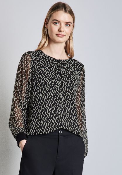 STREET ONE Chiffonbluse mit Elastiksaum günstig online kaufen